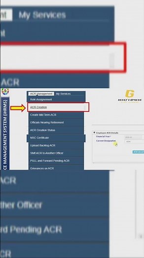 HRMS Custodian's Guide to Initiating ACR Requests Step By Step, Video 1 out 3 #geekyexpress