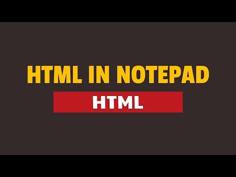 How to Run HTML Program using Notepad and Chrome