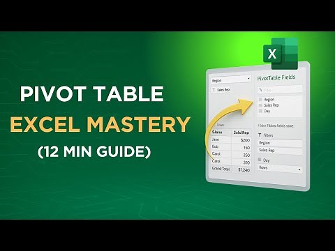 Excel Pivot Tables Tutorial: Step-by-Step Guide with Real Sales Data (12 Minutes)