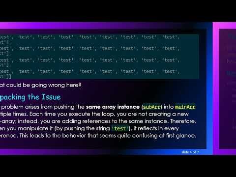 Understanding How to Push into a 2D Array in JavaScript