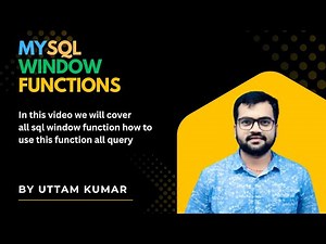 SQL Window Functions Explained | Easy Tutorial for Beginners |2025
