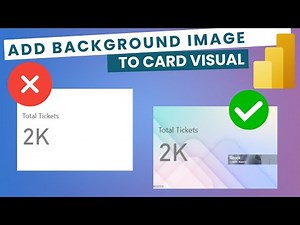 How to Add Background Image to Card Visualization