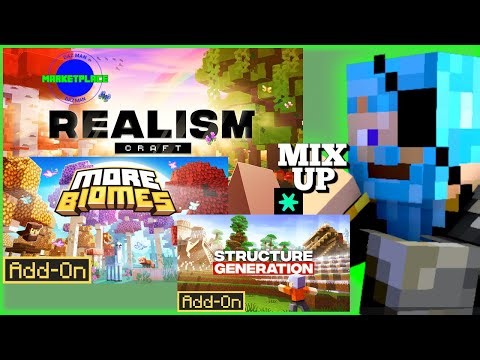 RealismCraft 2.0 x More Biomes x Structure Generation ¦ Minecraft Marketplace Mix ¦ Daz Man REACTS