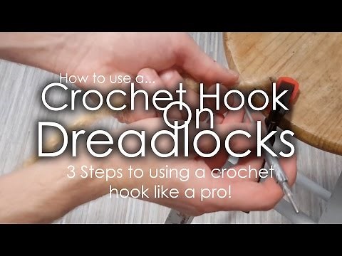 3 STEPS TO PERFECT DREADLOCKS! - 'Using a crochet hook' tutorial