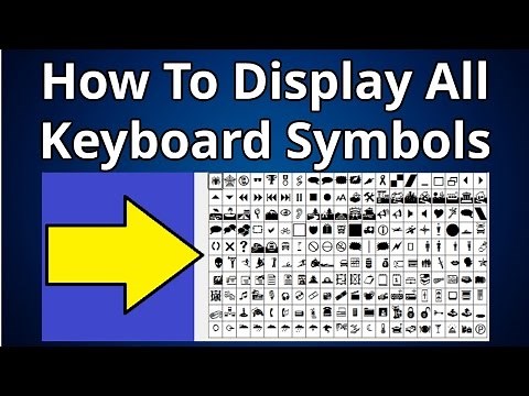 How To Display All Keyboard Symbols