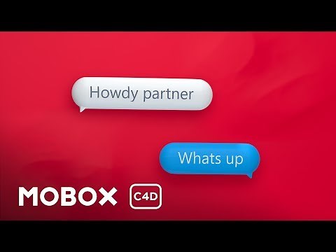 3D Chat Bubbles - Cinema 4D Tutorial