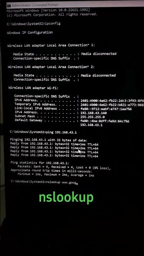 Basic Networking Commands | Cmd Commands Windows 10 | Windows Commands | Windows run Commands