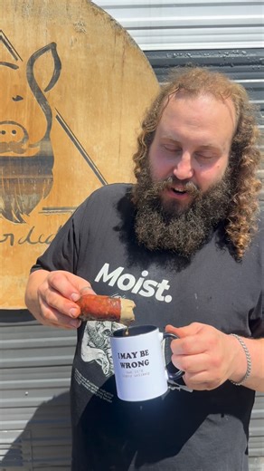 3.3K views · 32 reactions | ☕️ COFFEE SAUSAGE ☕️ Coffage? | The Bearded Pig | Facebook