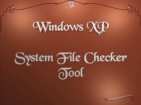 Windows XP : System File Checker Tool - sfc.exe