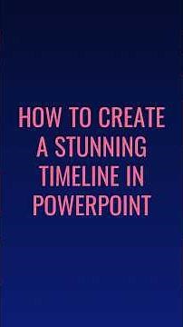How to create a stunning timeline animation in PowerPoint