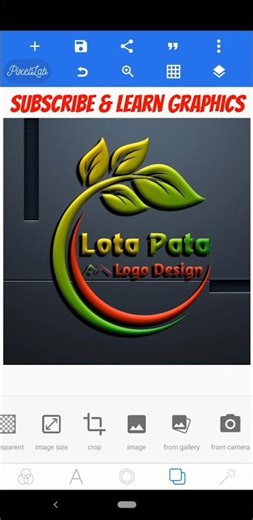 Nature logo design in pixellab || Professional logo design || Pixellab logo design tutorial