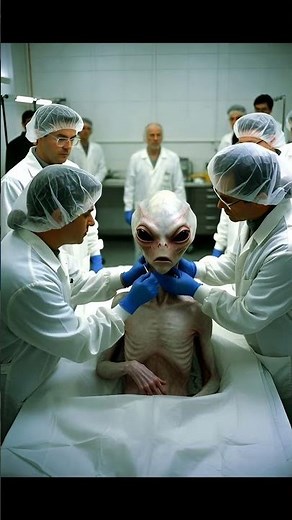 “Alien Examined in a Secret Science Lab 😳👽”