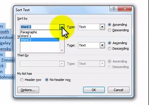 Quick-and-dirty text sorting in Microsoft Word - Legal Office Guru