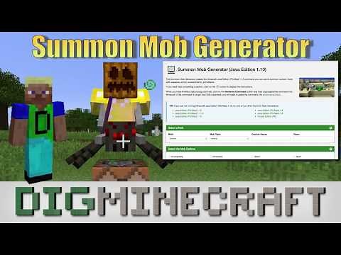 Minecraft Summon Mob Generator (Java Edition)