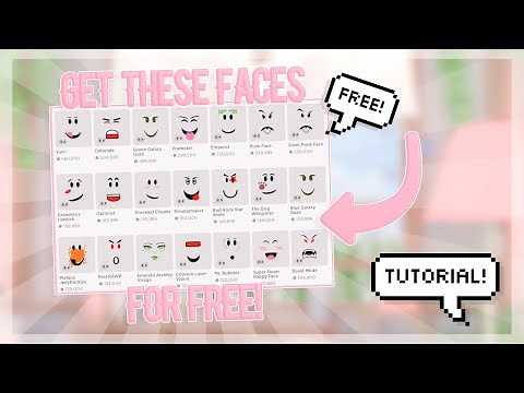 How to GET LIMITED FACES on Roblox for FREE! (Tutorial)