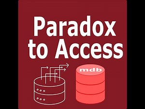 Paradox db To Microsoft Access Mdb file converter