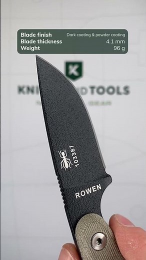 ESEE Izula II black IZULA II B survival knife with black sheath and belt clip