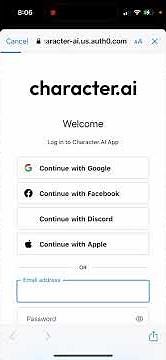 Character.ai app - LOGIN NOT WORKING - what you can do?