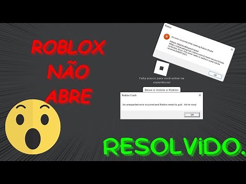 Como resolver ERRO ROBLOX NÃO ABRE!!! (2023)