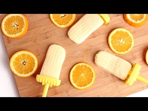 Homemade Creamy Orange Popsicle Recipe - Laura Vitale - Laura in the Kitchen Episode 924
