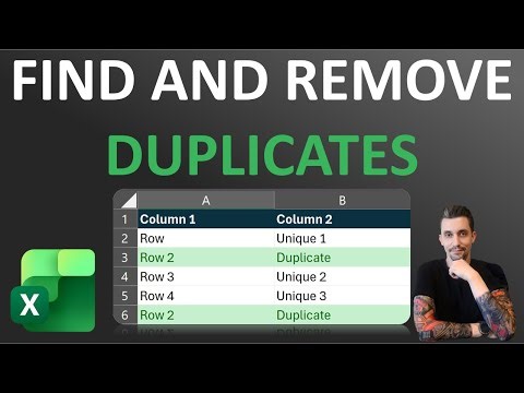 Excel Tips - How to Remove Duplicates Find Duplicates