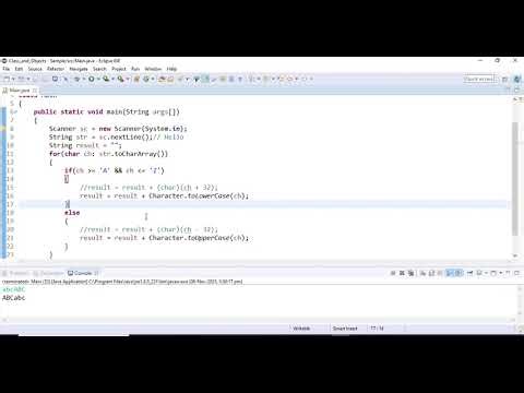 Toggle Case of a String | Java String Program | Beginner Tutorial