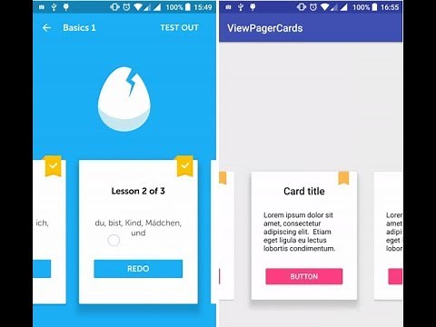 CardView Swipe using ViewPager in Android Studio Tutorial