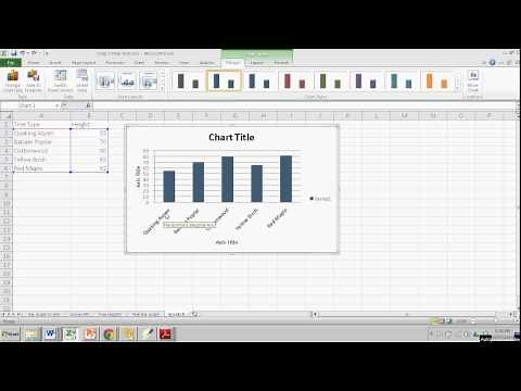 Making a Simple Bar Graph in Excel