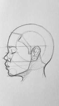 😲 Easy Trick to Draw a Girl’s Face Side View ✏️ | Step-by-Step Tutorial #shorts