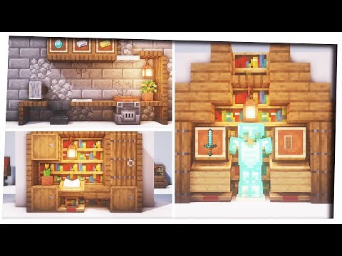 Minecraft - 25 Interior Design Inspiration & Tips! [Interior Decoration ideas]