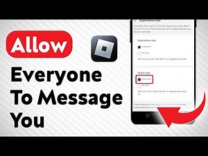 How to Allow Everyone To Message You To on Roblox (Updated)