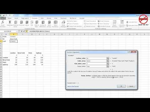 Excel: Combining HLOOKUP and VLOOKUP