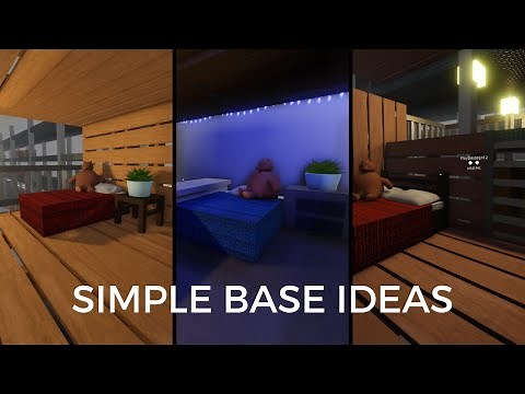 3 Simple Base Ideas | Roblox SCP-3008