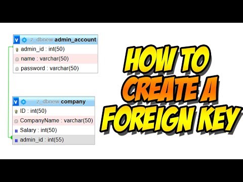 HOW TO CREATE A FOREIGN KEY USING XAMPP | MySQL