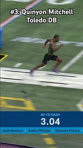 Top 5 Fastest 40-Yard Dash Times At 2024 NFL Combine ⚡️ 💨