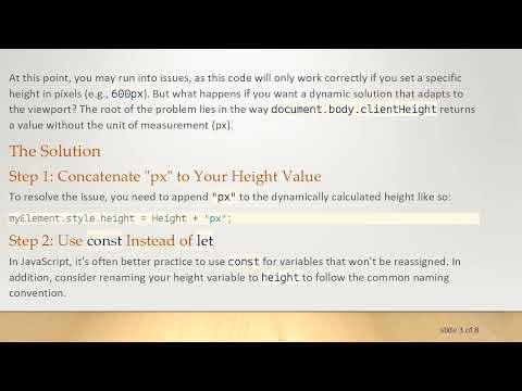 How to Set the Size of a DIV Using JavaScript and CSS