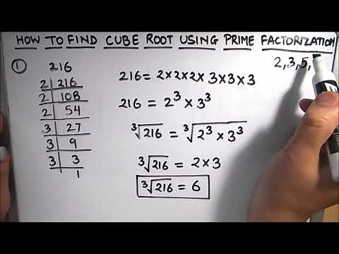 How to find cube root of a number by prime factorization / How to find cube root / Finding cube root