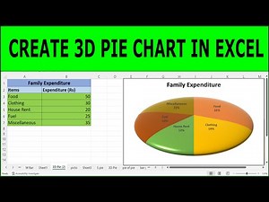 Excel Pie Chart - 3D Pie Chart in Excel