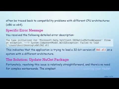 Fixing System.TypeInitializationException in Entity Framework