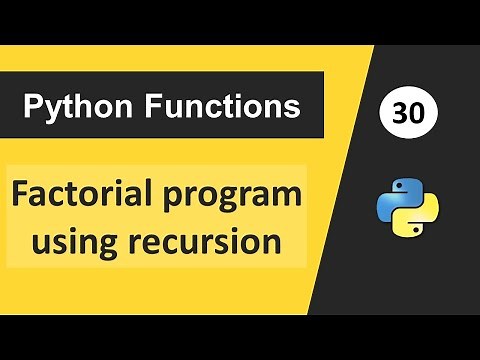 Recursion in Python | Factorial Program Using Recursion