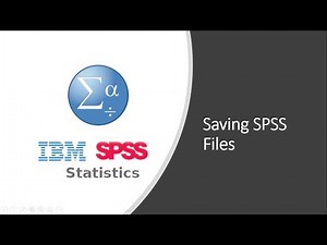 3 Saving SPSS Files