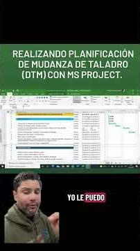 Planificacion del DTM con Ms Project 2016 | Project | DTM | Moving | NPT | Operations