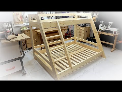 How to make a strong bunk bed. Plans FREE!
