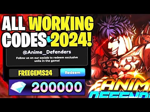 *NEW* ALL WORKING CODES FOR ANIME DEFENDERS IN 2024! ROBLOX ANIME DEFENDERS CODES