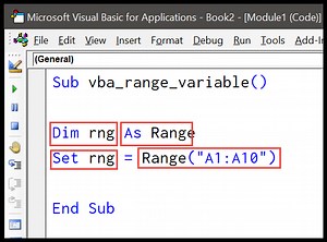 How to use a Range or a Cell as a Variable in VBA