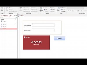 how to set default open form in ms access