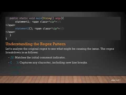 Understanding Java Regex: How to Fix Line Break Issues in Comment Replacement