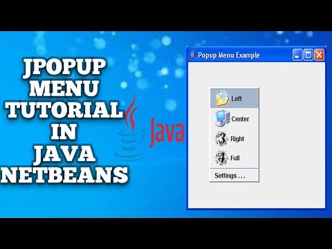 How to use Popup Menu in java netbeans | java popup menu | using popup menu in java netbeans