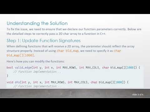 How to Properly Pass a 2-Dimensional Character Array in C+ +