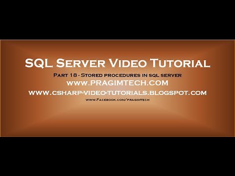 Stored procedures in sql server Part 18